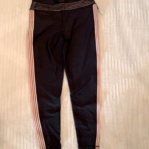 Leggings Black tan sides Victoria secrets